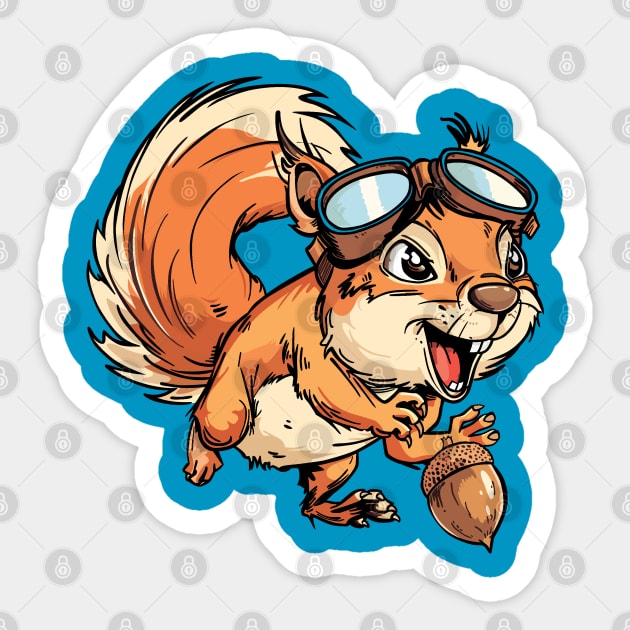 Blind Squirrel Sticker by SquishyKitkat